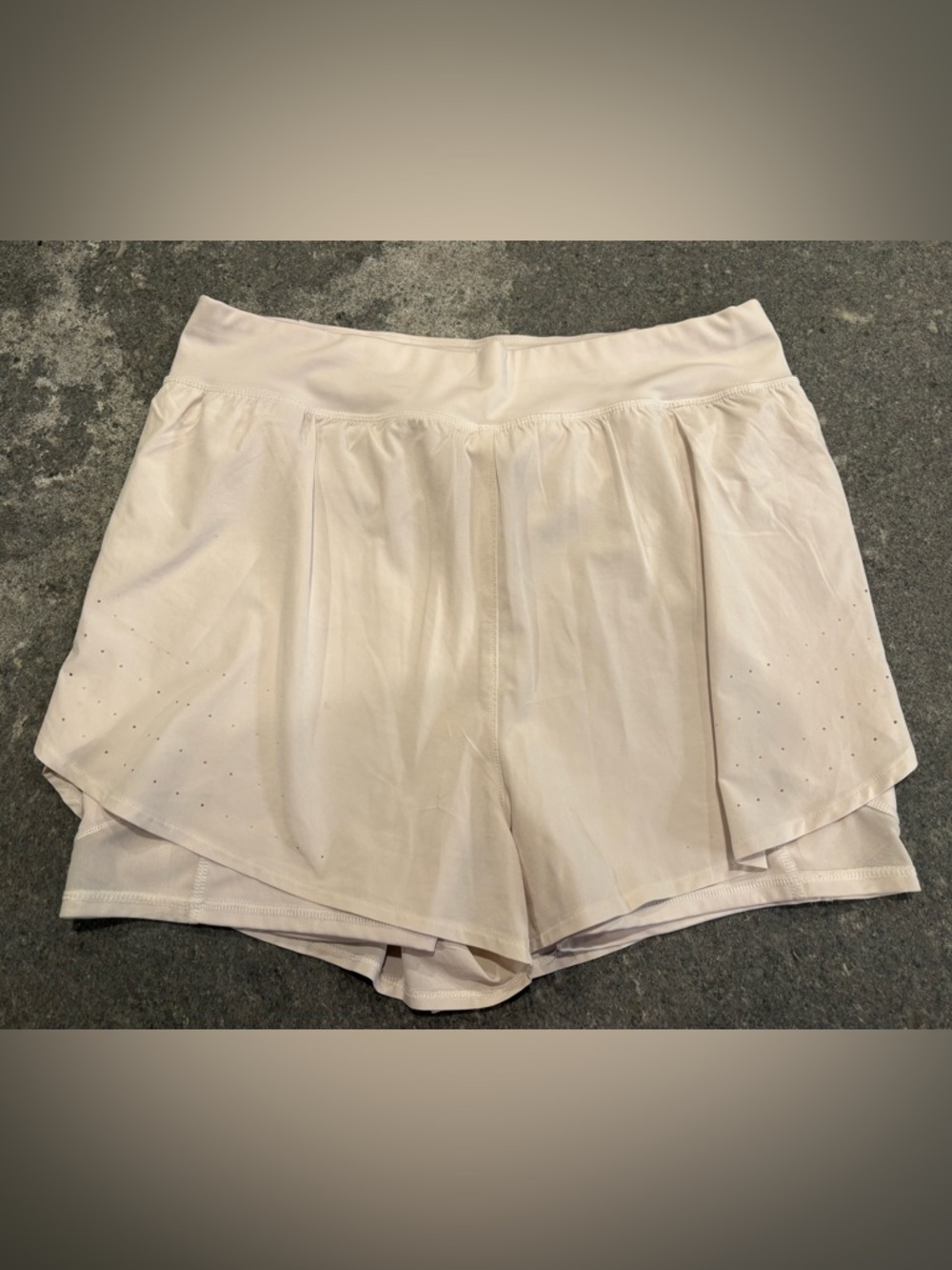 all in motion White Layered Athletic Shorts
